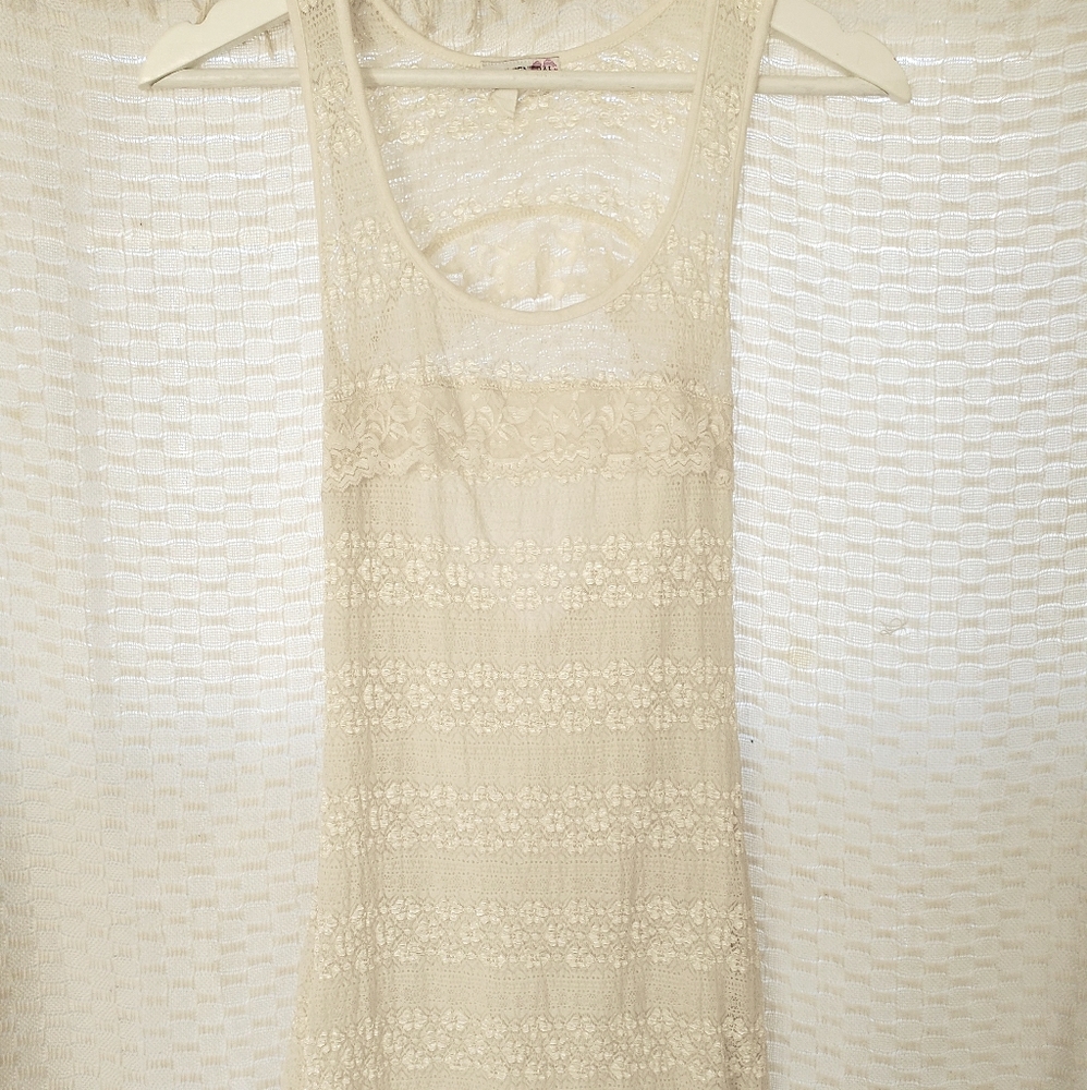 Cream Color Lace Dress